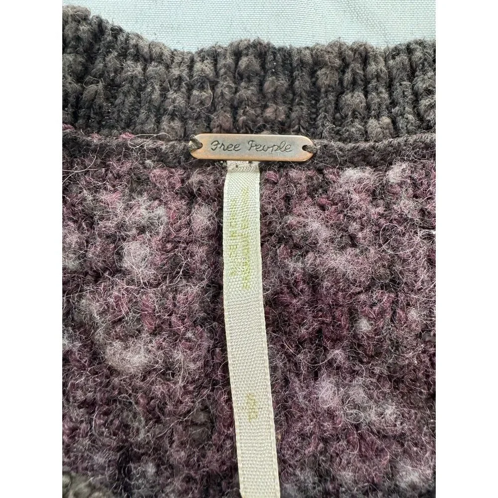 Free People, Women's Sweater‎ Top, Long Sleeve, Wool Blend Small Grandmacore